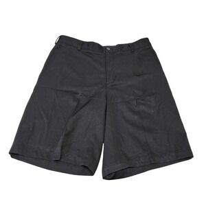 Nike Golf Shorts Mens 34 Black Nike Fit Dry Flat Front Performance 186454-010